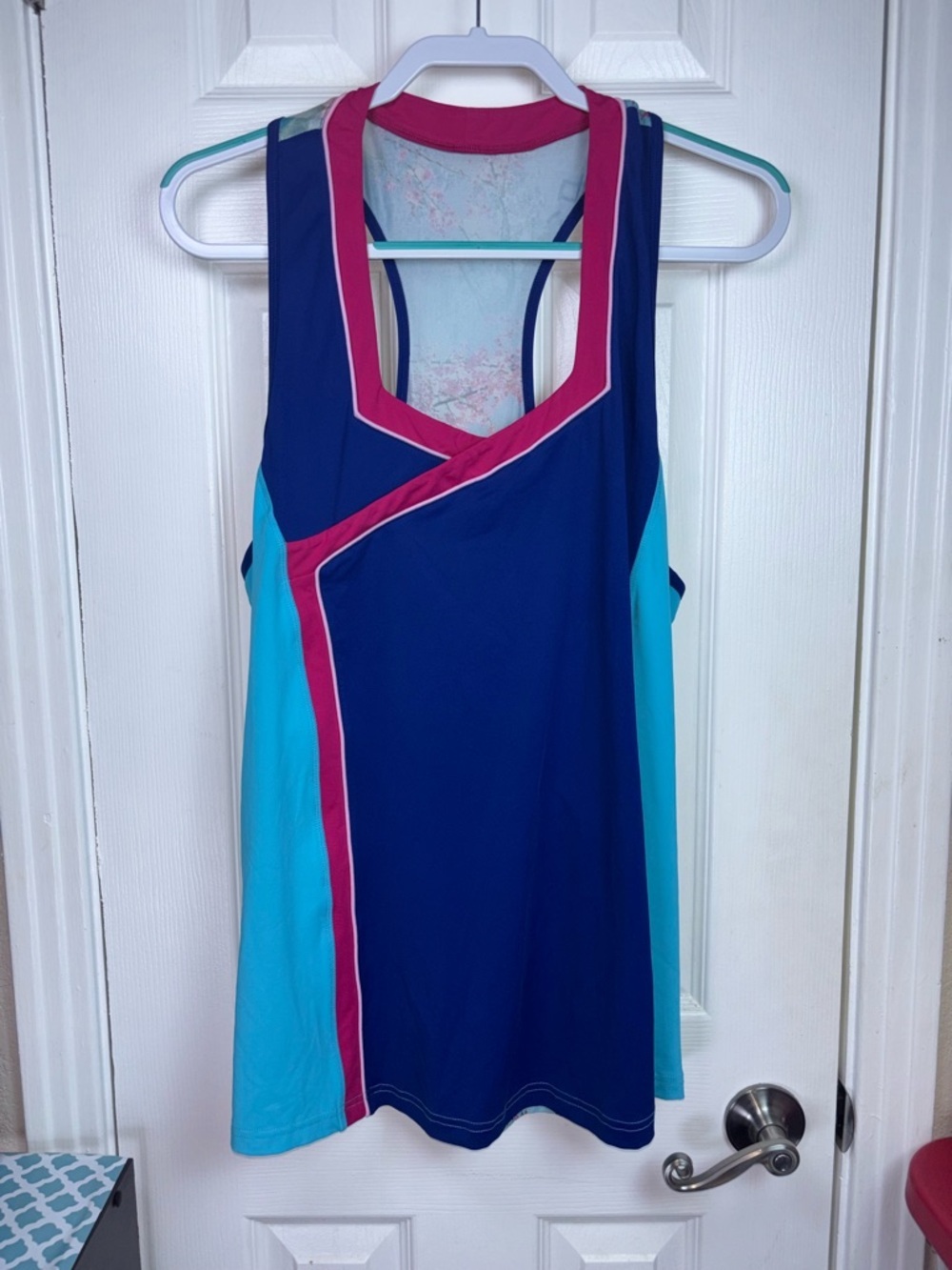 CROWNED ATHLETICS MULAN Tank Top in Navy, Teal & Pink XXL NWOT - Picture 3 of 14